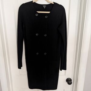 Talbots Womens 100% Merino Wool Long Cardigan Sweater Xtra Small Capsule Classic
